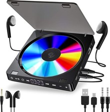 Lecteur CD Portable Rechargeable Personnelle Gueray Lecteur MP3 CD avec Double
