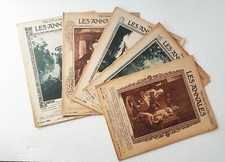 Lot de 5 revues, Les Annales, numéros de juillet 1922/Antique French newspaper