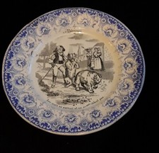 Assiette St Amand Hamage Proverbe humoristique n°7 - diam 20cm 