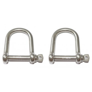Manille droite inox - droite, 316