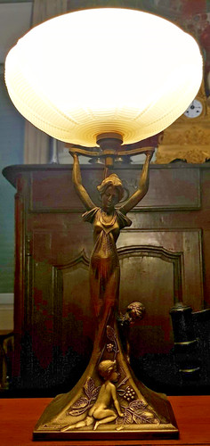 Lampe table bronze - table,