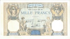 MAGNIFIQUE BILLET 1000 FRANCS