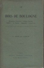 LE BOIS DE BOULOGNE par AUGE de LASSUS