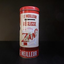 N9189 Métal boite dosettes Zan Haribo pastilles 2015 confiserie réglisse sucre