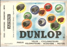 Buvard ancien Dunlop (Pneus) pour la Société Armor à Courbevoie (Seine).