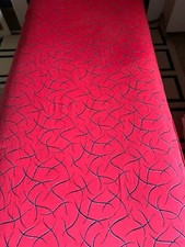 Dessus de lit / tissu années 1950  Grand Teint Meuble  larg 125 cm x 220 cm