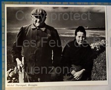 Vieux couple breton Michel THERSIQUEL   photo document cutout