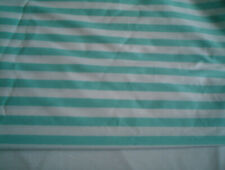 COUPE TISSU COTON / POLYESTER / ELASTHANNE RAYURES VERT AMANDE ET BLANCHE