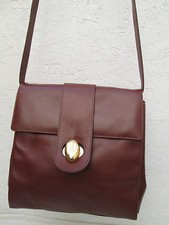 Sac à main "CERRUTI 1881" cuir vintage bag à saisir