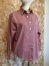 Chemisier En Coton Vichy Brodé Scottish-terrier Antonelle Vintage