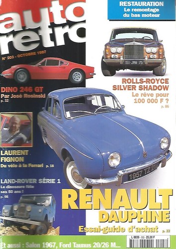 Auto retro 203 dauphine - retro, /