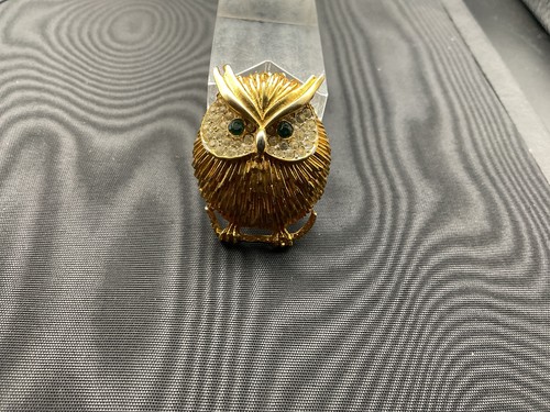 Broche vintage hibou - broche, chouette