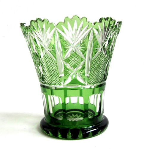 Vase vert cristal - en,