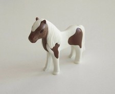 PLAYMOBIL CENTRE EQUESTRE - Poney Blanc & Marron 5291 5660