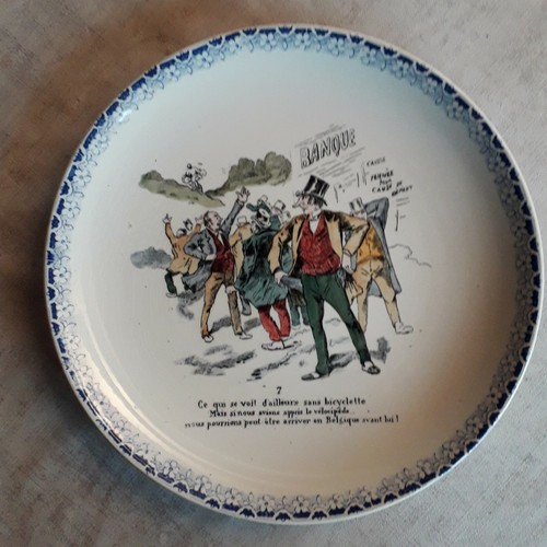 Ancienne assiette parlante - assiette,