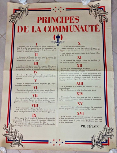 Affiche principes la - "principes, de