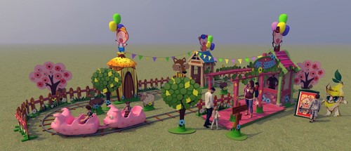 Petit train cochon - train,