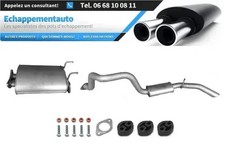 Ssangyong Musso 2.3 2.9 3.2 D (96-15) échappement central+arrière