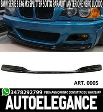 BMW Serie 3 M3 E46 Sous Pare-Choc ABS Noir Poli Séparateur Lame