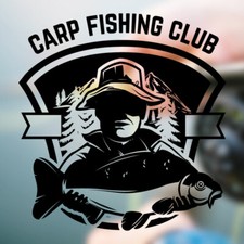 Autocollant mural Carp Fishing Club Autocollant Transfert Graphique Crochet Float Bass Art f27