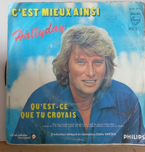 Disque vinyle tours johnny - disque, 45