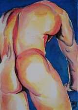 nu masculin, fesses d'homme