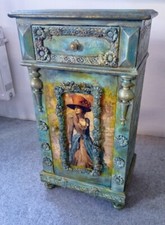 Commode Antique, Look "OLD WORLD", Commode Vintage Pièce Unique NEU