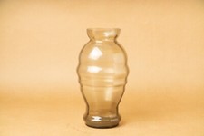vase tulipier verre gris fumé