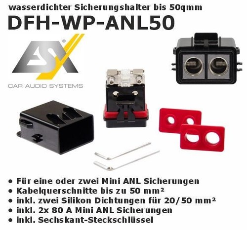 Esx dfh anl50 porte fusible - dfh-wp-anl50, porte-fusible