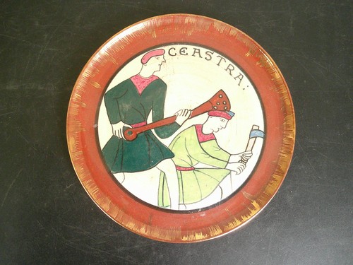 Assiette decor tapisserie - assiette,
