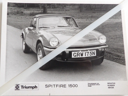 Photo presse triumph spitfire - presse,