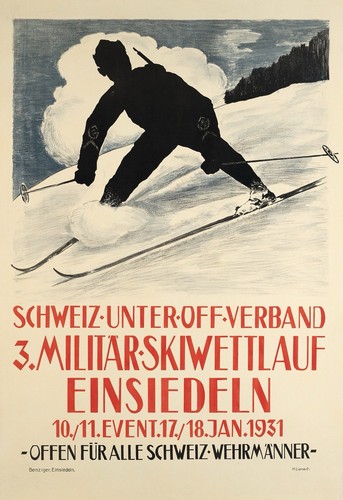Affiche poster ski - affiche,
