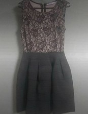 Robe Choklate Noir Et Beige 38