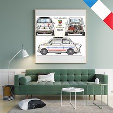 FIAT 695 ABARTH 1970 POSTER