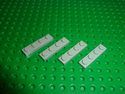 Lego oldgray plate 1x4 ref - 4,