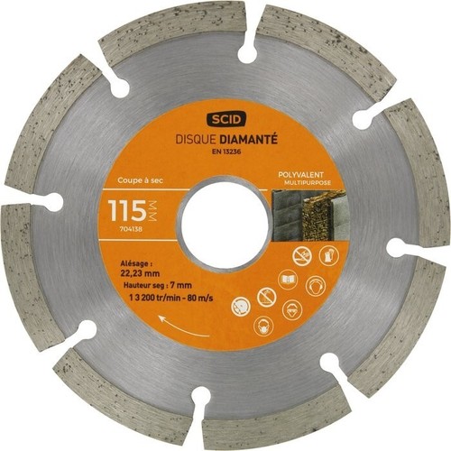 Disque diamant 115 - disque, mm