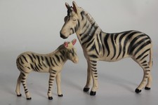 Zèbre et zébreau Elastolin Hausser composition Jouet (65391)