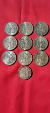 Lot de 9 pièces 50 francs hercule Argent + 1 pièce 10 Francs Hercule 