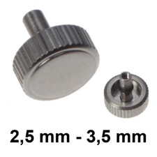 Couronne SEIKO, acier - 2,5 mm