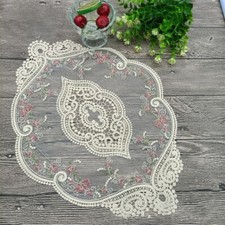 Floral Brodé Nappe Dentelle