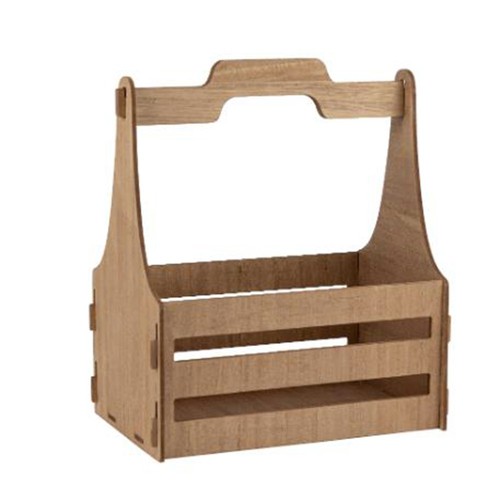 Cagette bouteilles bois - cagette,