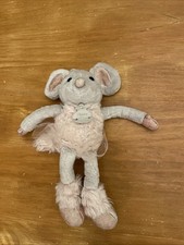 Peluche Doudou souris étoile grise et rose tutu 25 Cm HO2635 Histoire D’ours