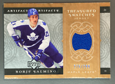 BORJE SALMING 2007-08 Artifacts Treasured Swatches jersey 276/299