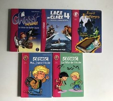 lot 5 livres bilbiotheque rose