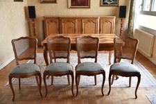 Chaises en bois massif, avec