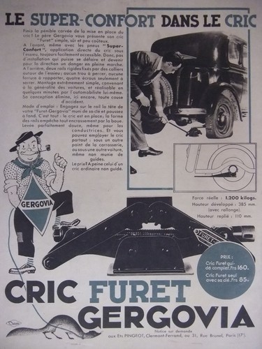 Publicité 1933 cric furet - cric,
