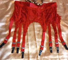 Porte Jarretelles rouge jarretelgordel extensible style vintage noel unisex