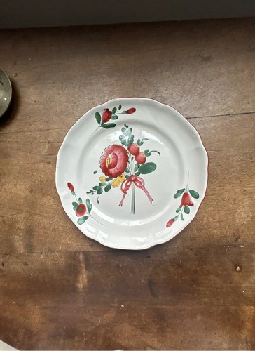 Assiette ancienne faïence - assiette,