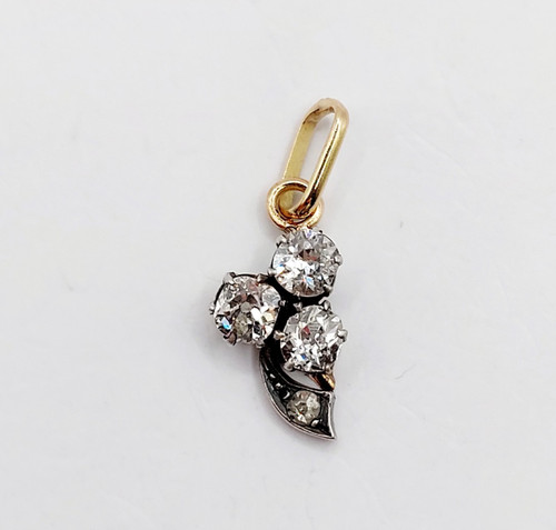 Pendentif trèfle antique - , or