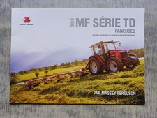 PROSPECTUS BROCHURE FANEUSES MASSEY FERGUSON SERIE TD NO TRACTEUR
